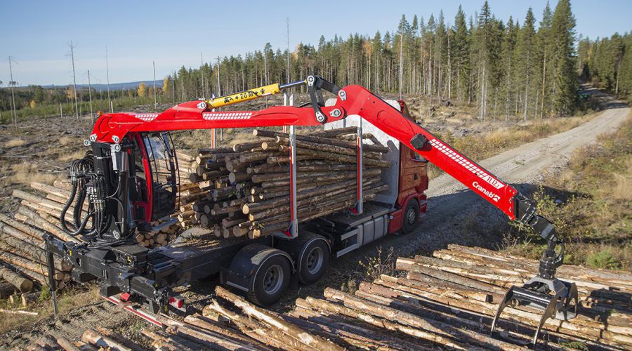 Timber Haulage and Recycling Cranes - CRANAB